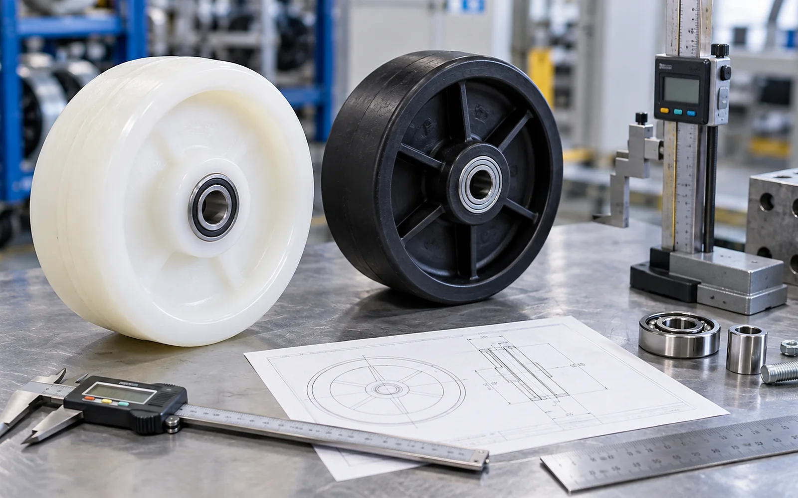 Illustrative wheel measurement and inspection